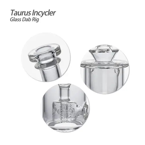 Taurus Incycler glass dab rig with filtration chamber and tornado percolator