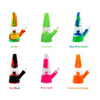 Colorful Waxmaid Fountain Silicone Glass Water Pipe collection for smooth hits