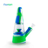 Colorful Waxmaid Fountain Silicone Glass Water Pipe offers smooth hits with a conical design