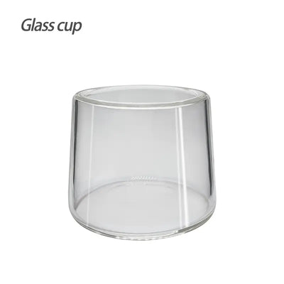 Clear glass cup for Waxmaid Ares dab rig Pyrex accessory
