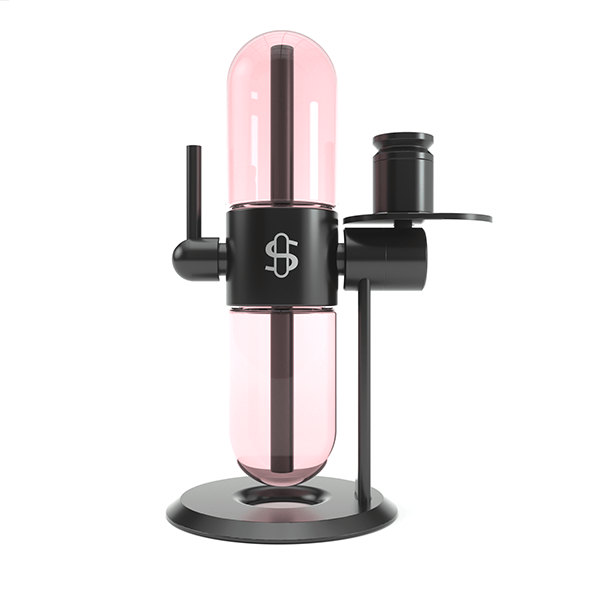 Large Pink Borosilicate Glass Globe for Infusers