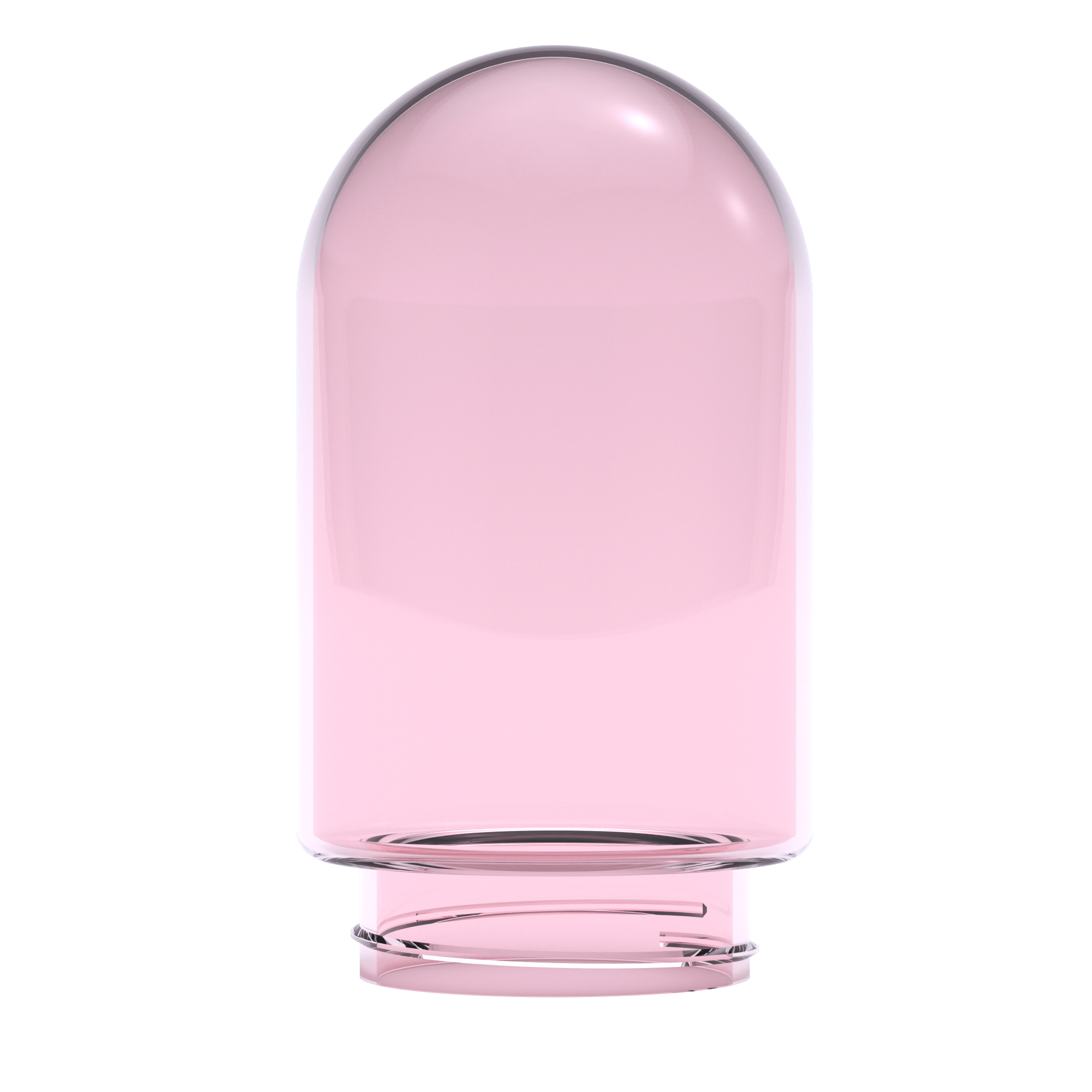Large Pink Borosilicate Glass Globe for Infusers