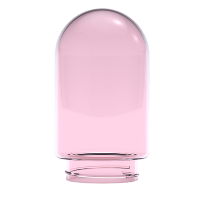 Large Pink Borosilicate Glass Globe for Infusers