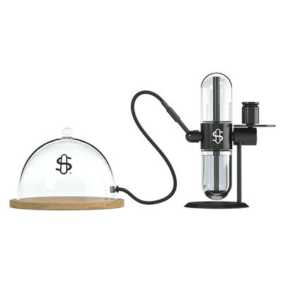 Premium Smoke Infusion Cloche with Walnut Tray