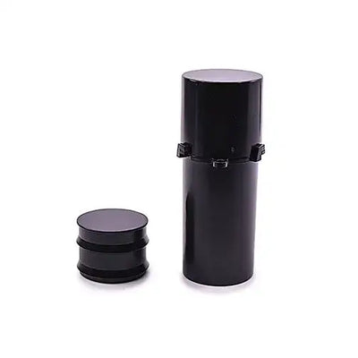 White Rhino premium herb grinder black cylindrical container with lid