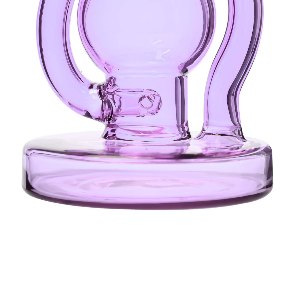 Purple wigwag water pipe Recycler Dab Rig - 8.6wigwag for a smooth smoking experience