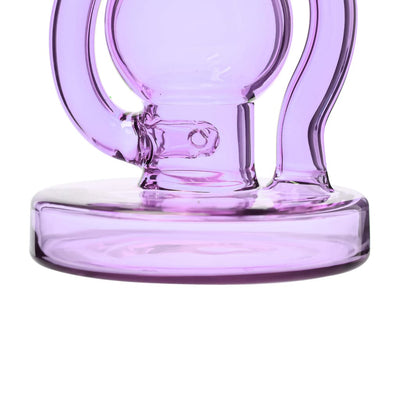 Purple wigwag water pipe Recycler Dab Rig - 8.6wigwag for a smooth smoking experience