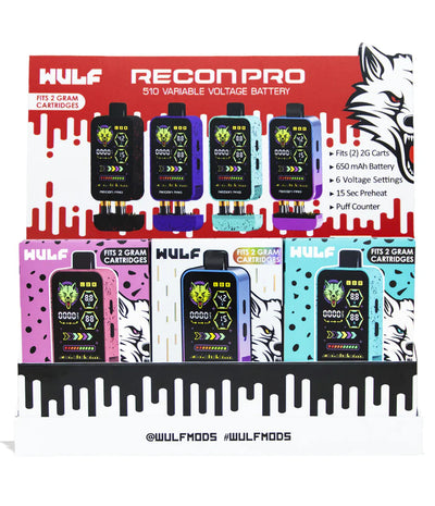 Wulf Recon Pro Dual Cartridge Vape 9-Pack