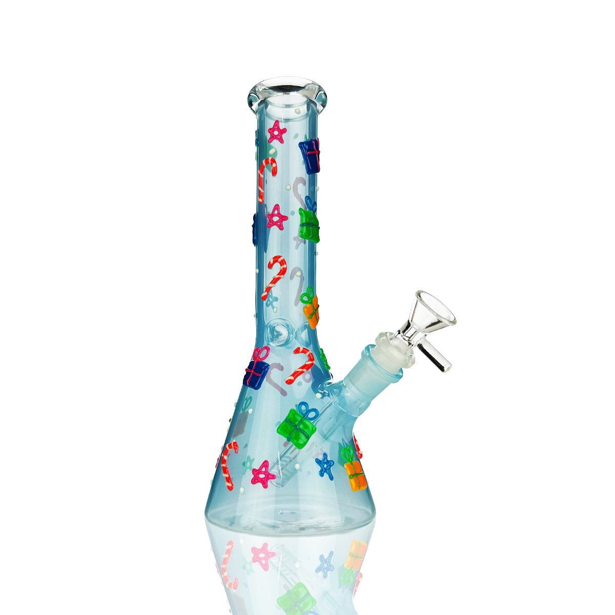 Festive 3D Glow Beaker - 10 Inch Holiday Edition