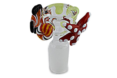 Deep Sea Glass Bowl with Honeycomb Screen