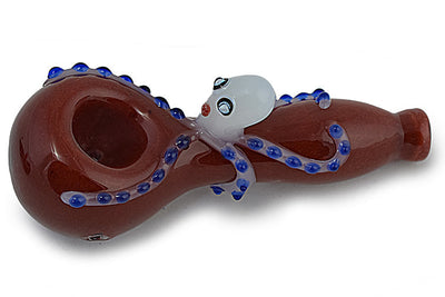 Whimsical Octopus Glass Hand Pipe