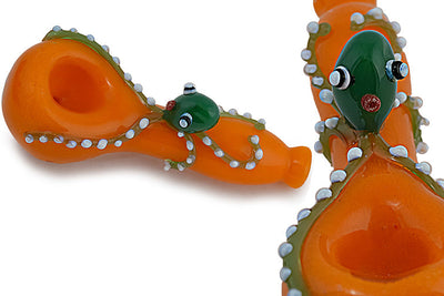 Whimsical Octopus Glass Hand Pipe