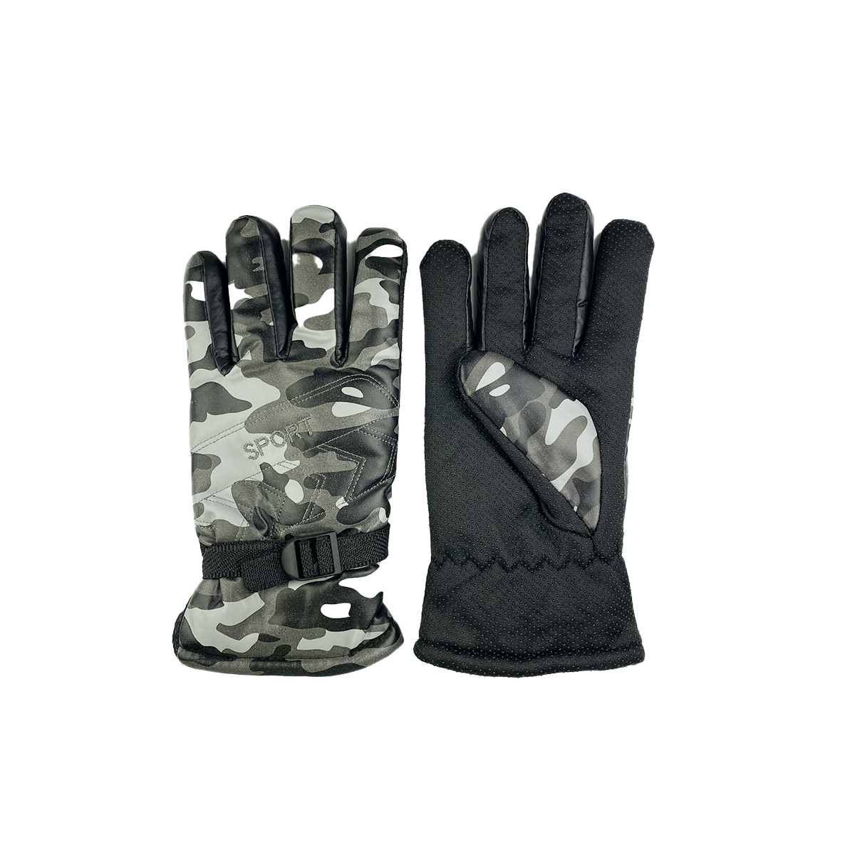 Durable Waterproof Leather Ski Gloves