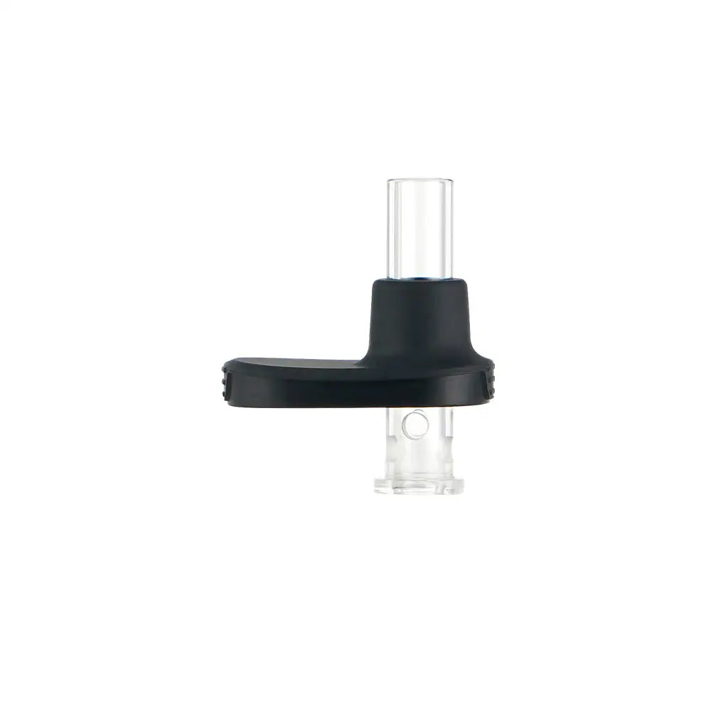 XLUX ROFFU black silicone mouthpiece with clear glass tube and base