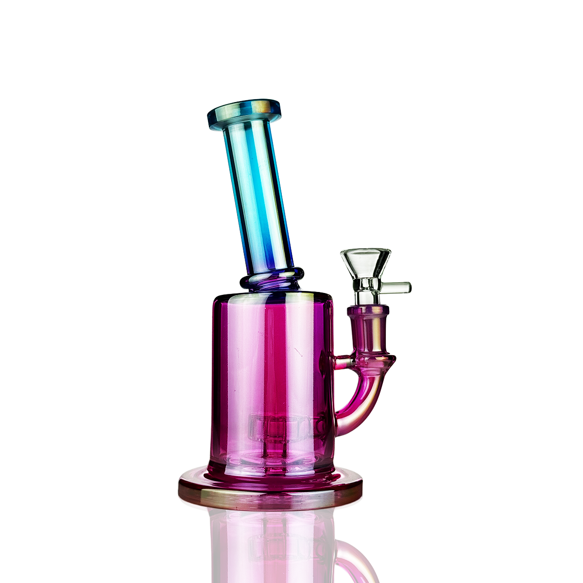 Lustrous 7-Inch Electroplated Shower Perc Water Pipe