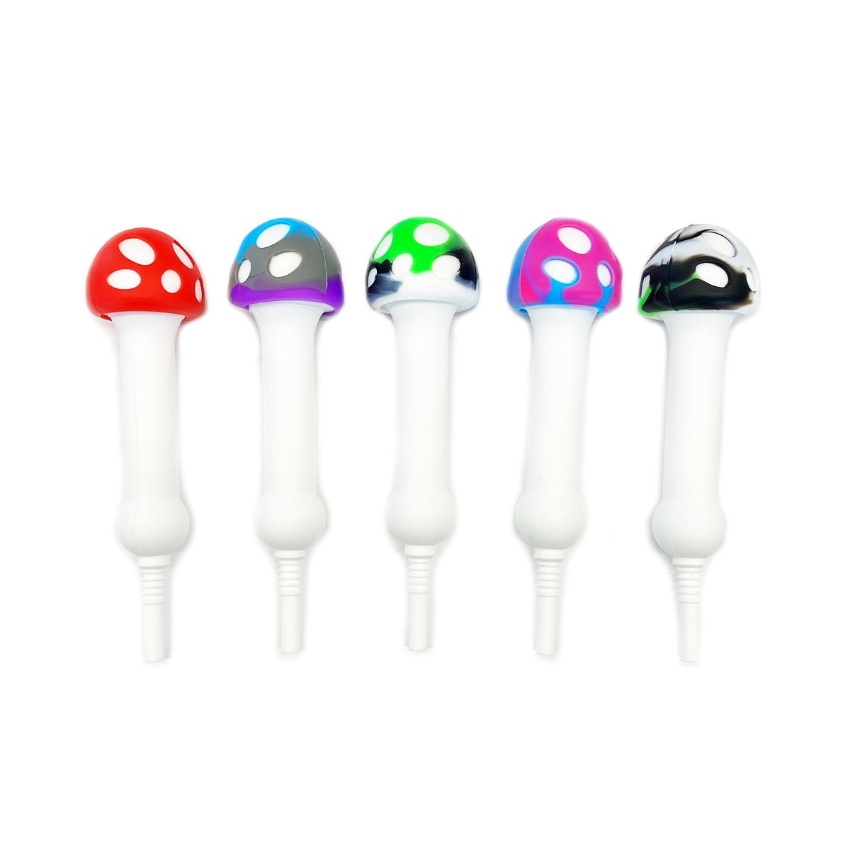 Mushroom Silicone Nectar Collector with Ceramic Tip