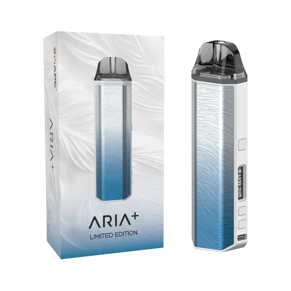 XVAPE Aria+ Vaporizer in Frostwave with gradient blue-to-silver finish