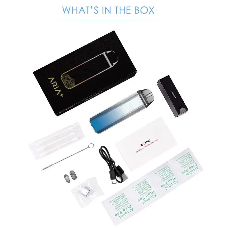 XVAPE Aria+ Vaporizer in Frostwave with sleek blue-to-silver gradient body