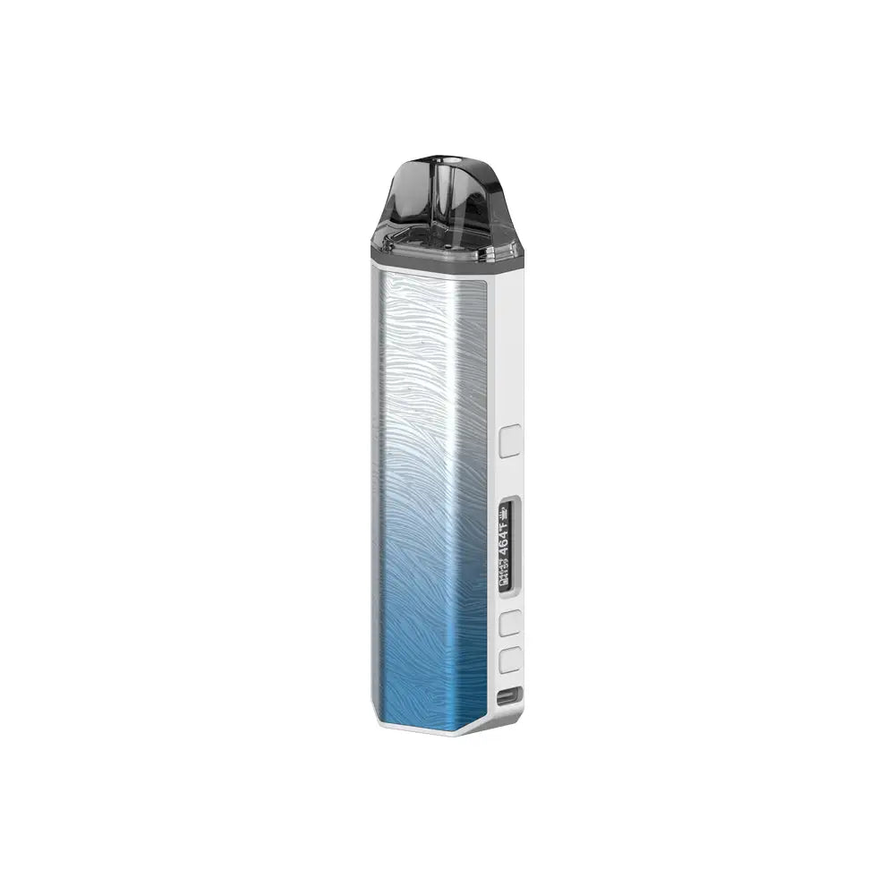 Sleek XVAPE Aria+ Vaporizer in Frostwave blue-silver gradient