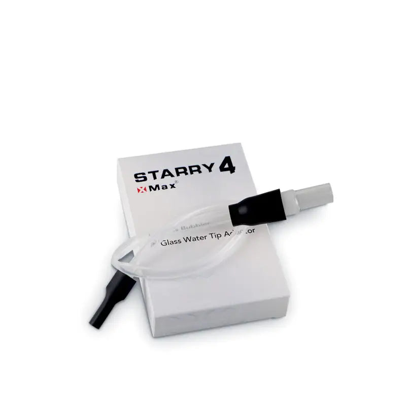 XVAPE Starry 4 Max glass water tip atomizer with black fittings