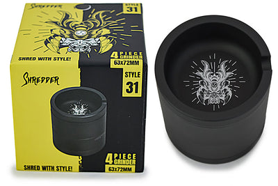 Premium 4-Piece Grinder with Ashtray Top