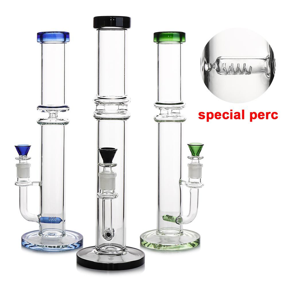 16-Inch Straight L-Line Borosilicate Water Pipe
