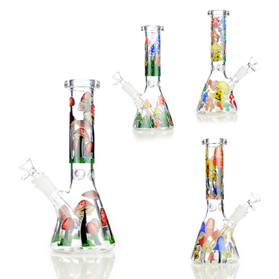 Glow-in-the-Dark Mushroom Beaker with 14mm Bowl