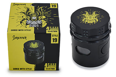 Premium 4-Piece Herbal Shredder with Side Window