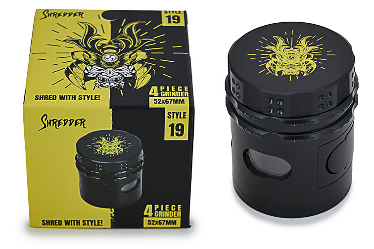 Premium 4-Piece Herbal Shredder with Side Window