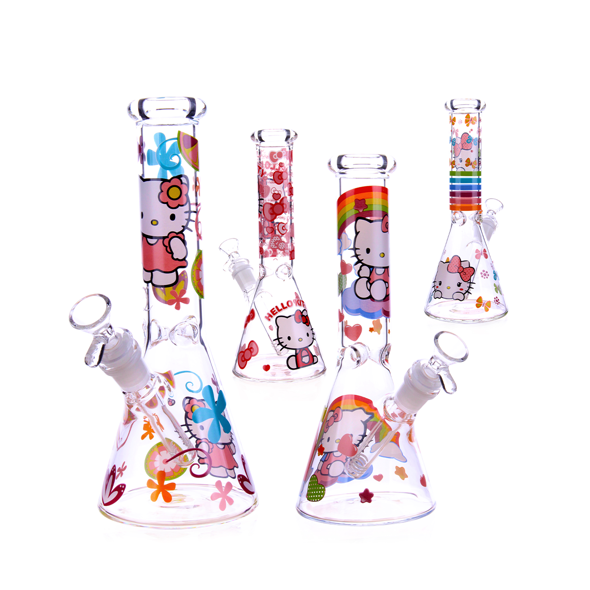 Artful 10-Inch Decal Beaker Water Pipe