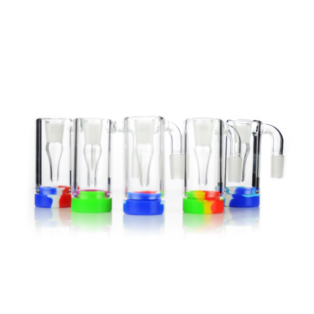 14mm 90° Ash Catcher Reclaimer with Silicone Jar