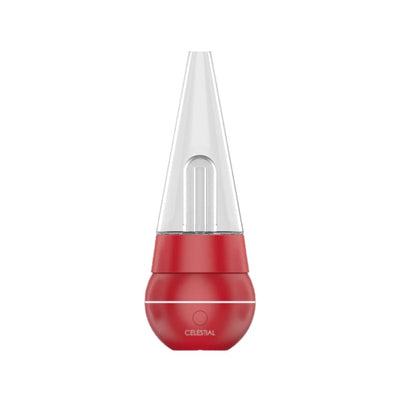 Red Yocan Black Celestial Mini Erig With Powerful 2500mah Battery And Clear Conical Top