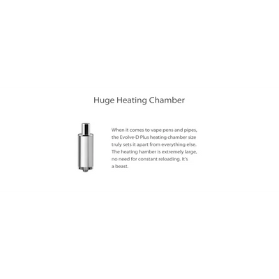 Yocan Evolve D Plus dry herb vaporizer silver heating chamber