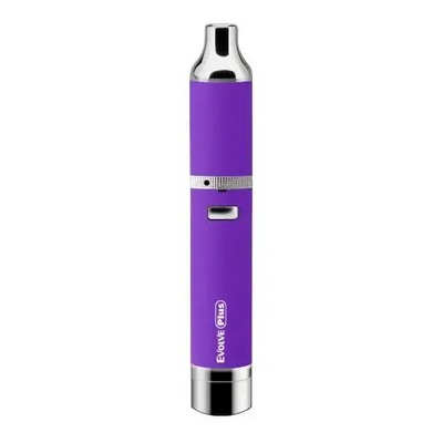 Yocan Evolve Plus premium vaporizer vape pen in purple with silver accents