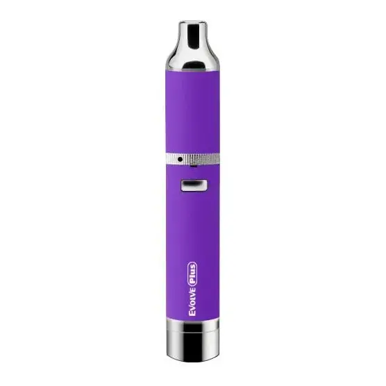 Yocan Evolve Plus premium vaporizer vape pen in purple with silver accents