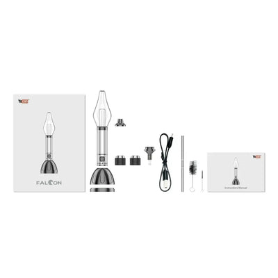 Yocan Falcon premium vaporizer vape pen with silver glass xtal tip