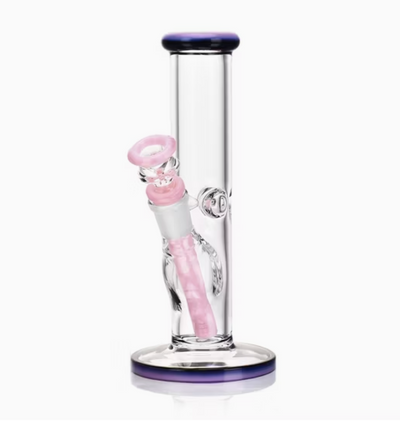 Premium 10-Inch Slime Glass Straight Water Pipe