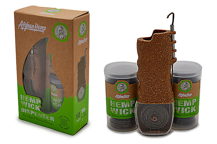 Natural Hemp Wick Dispenser & Lighter Kit