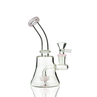 Compact 6-Inch Glass Water Pipe with 14mm Bowl