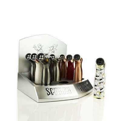 Quad-Flint Torch Display Pack - 9 Units