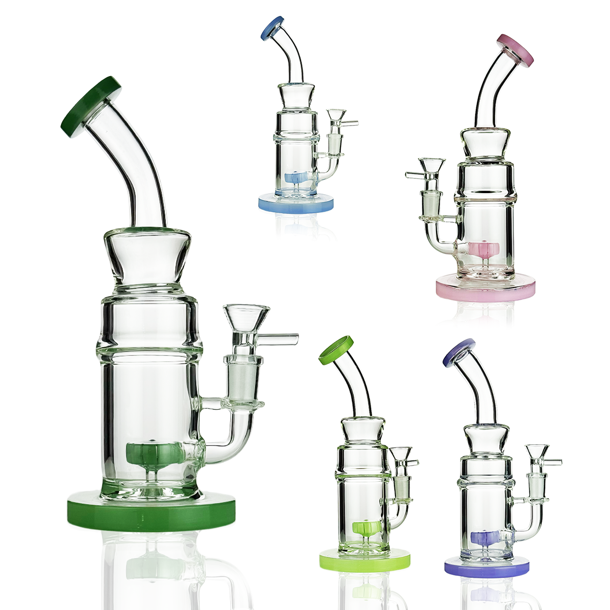 8-Inch Slime Shower Water Pipe with 14mm Bowl