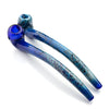 Sherlock pipe color tube with speckled patterns and blue hues for a unique smoking experience