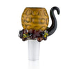 14mm bowl - Beehive design, octopus-shaped glass by Empire Glassworks, honeycomb head