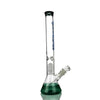 Glass beaker bong with 18mm bowl and percolator; USA-made for premium smoking experience