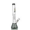 Glass Beaker Bong with Palm Tree Design and 18mm Bowl - Made in USA