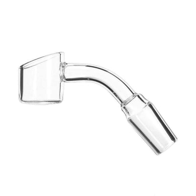 Clear glass quartz banger for 45 degree glass water pipes