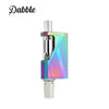 Colorful iridescent Dual-use Glass Bong with ’Dabble’ branding and hands-free auto heating