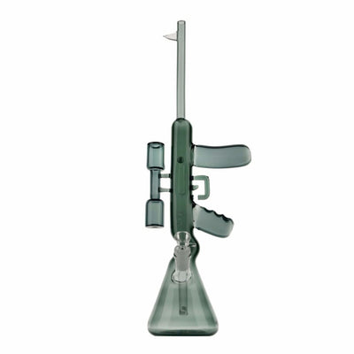 Ak-47 glass rifle bong for seasoned smokers, designed for deadly accuracy and style