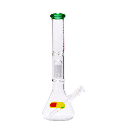 Handmade Antidote 16rasta Beaker With Green Cap & Colorful Decal, Supporting Cancer Research