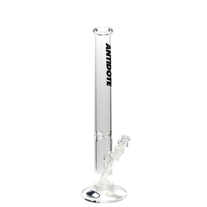 Handmade Antidote glass water pipe with ’ANTIDOTE’ text, supporting a cause in Yorba Linda